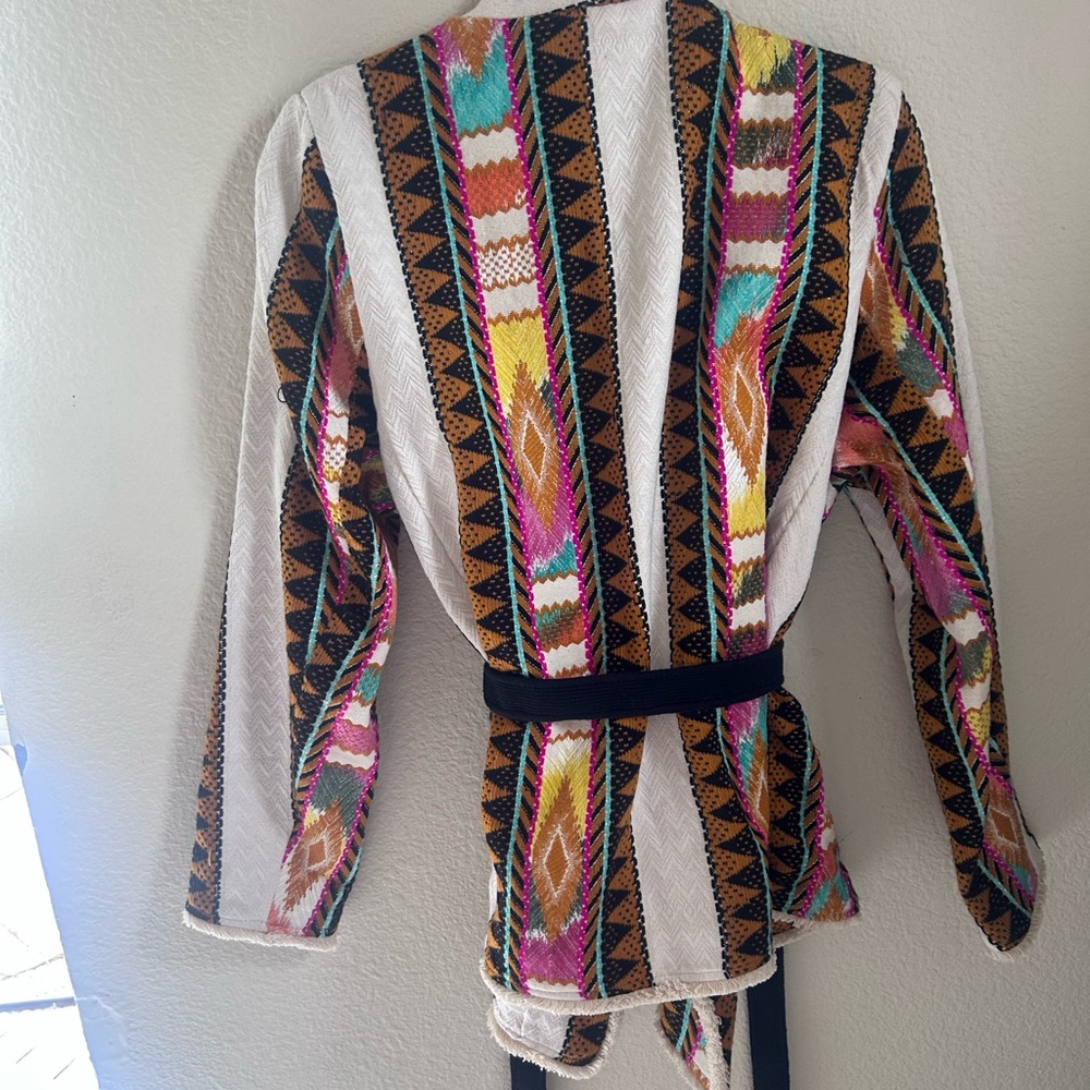 Colorful Patterned Long Sleeve Top